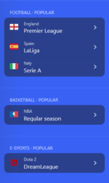 Navigasi sportsbook di platform pertaruhan DK88 dengan kategori sukan, penapis liga dan pautan akses pantas